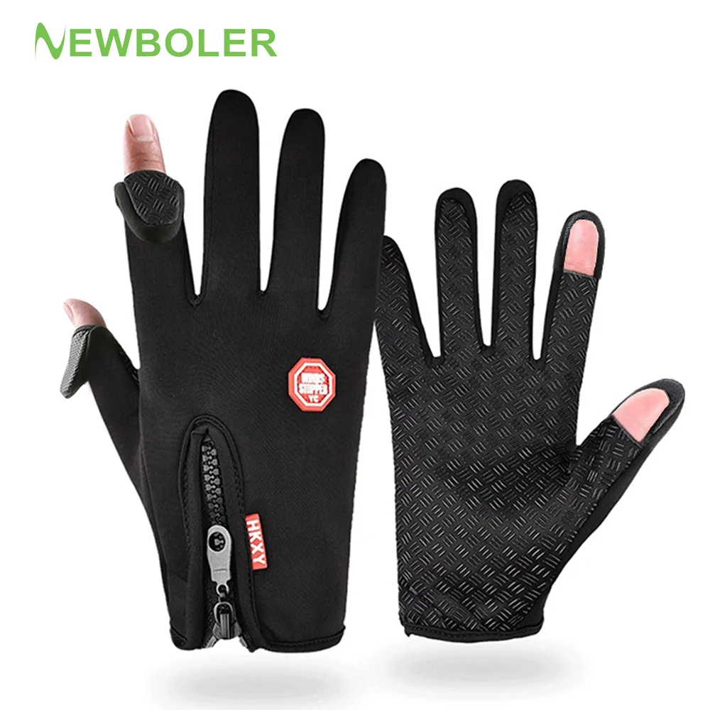 Winter Cycling Gloves Waterproof Antislip Outdoor Sports Ski Cycling Motocycle Warm Gloves Unisex Moto Equipments Accessories