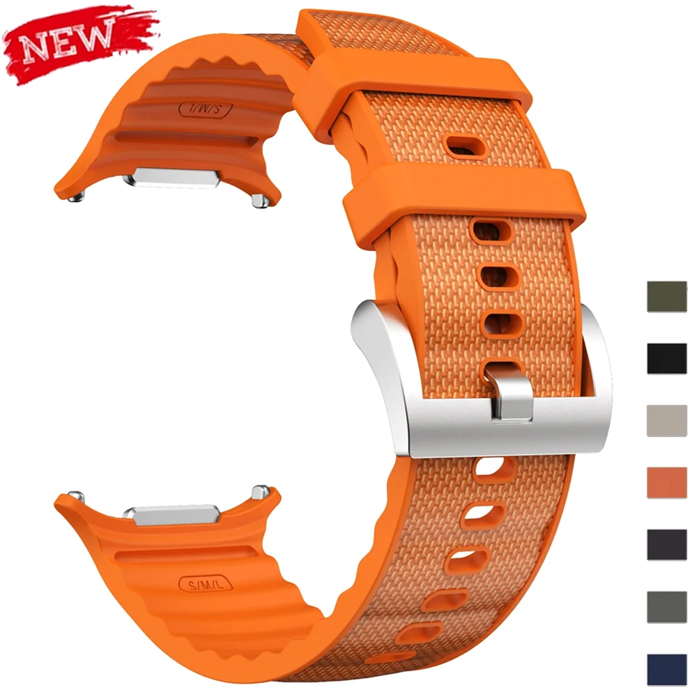 Silikonarmband für Samsung Galaxy Watch Ultra 47mm Band Sportarmband für Samsung Galaxy Ultra Armband Ersatz-Uhrenarmband