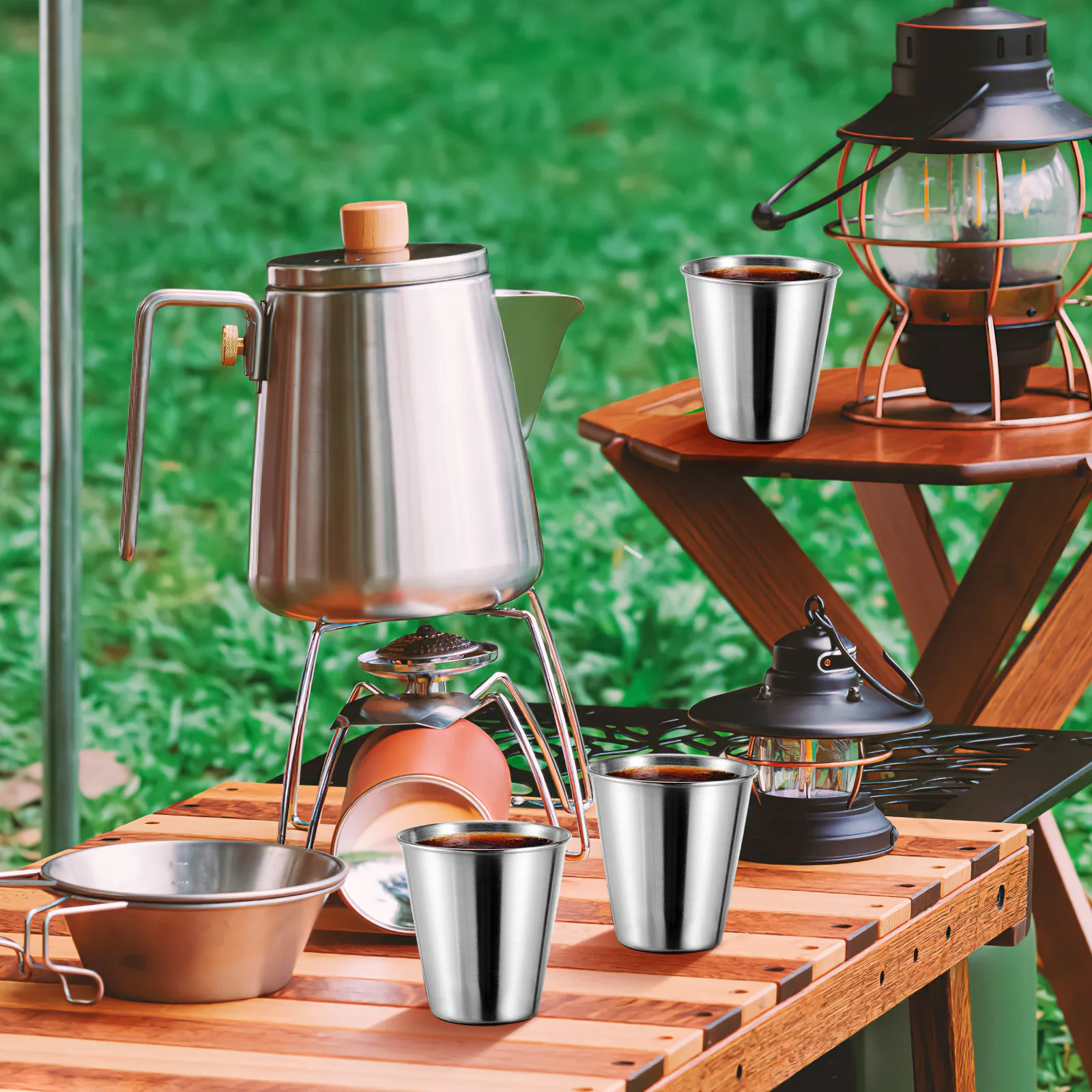 

12pcs Stainless Steel Shot Glasses 70Ml Durable Reusable For Whisky Vodka Coffee Juice Home Bar Kitchen Party Portable Tumblers