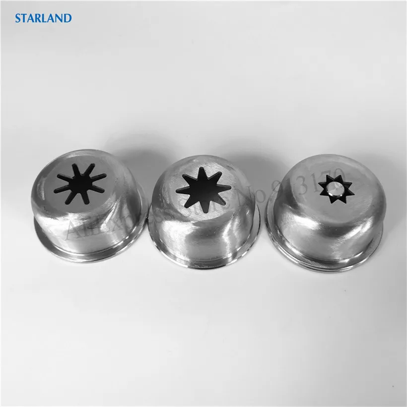 Four Churros Molding Caps Nozzles Lid Spare Parts Of Churro Filling Machine Fitting Spanish Churros Maker Accessories