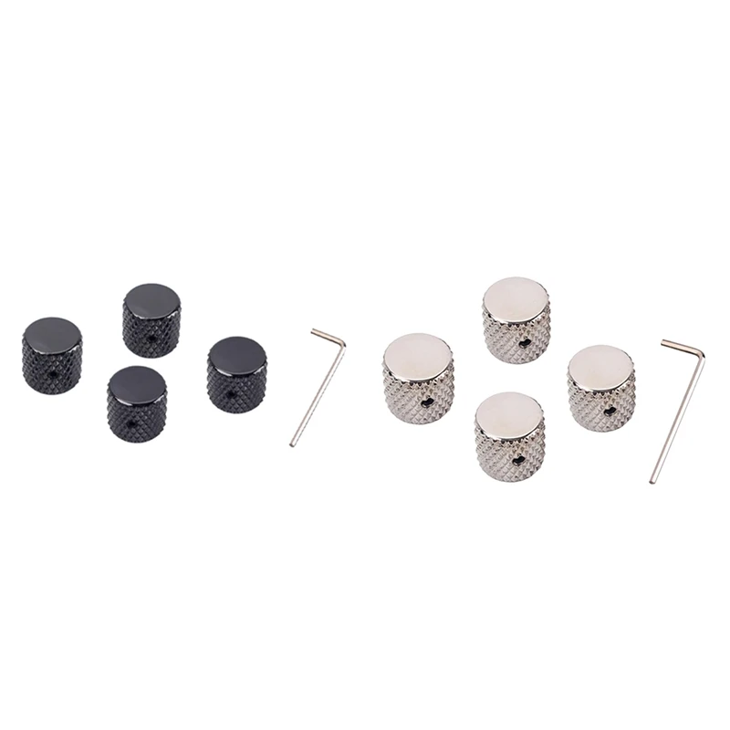 4 Pack Volume Control Knob Tone Knob Flat Control Knob Guitar Control Knob Guitar Pedal Knob Durable Easy To Use