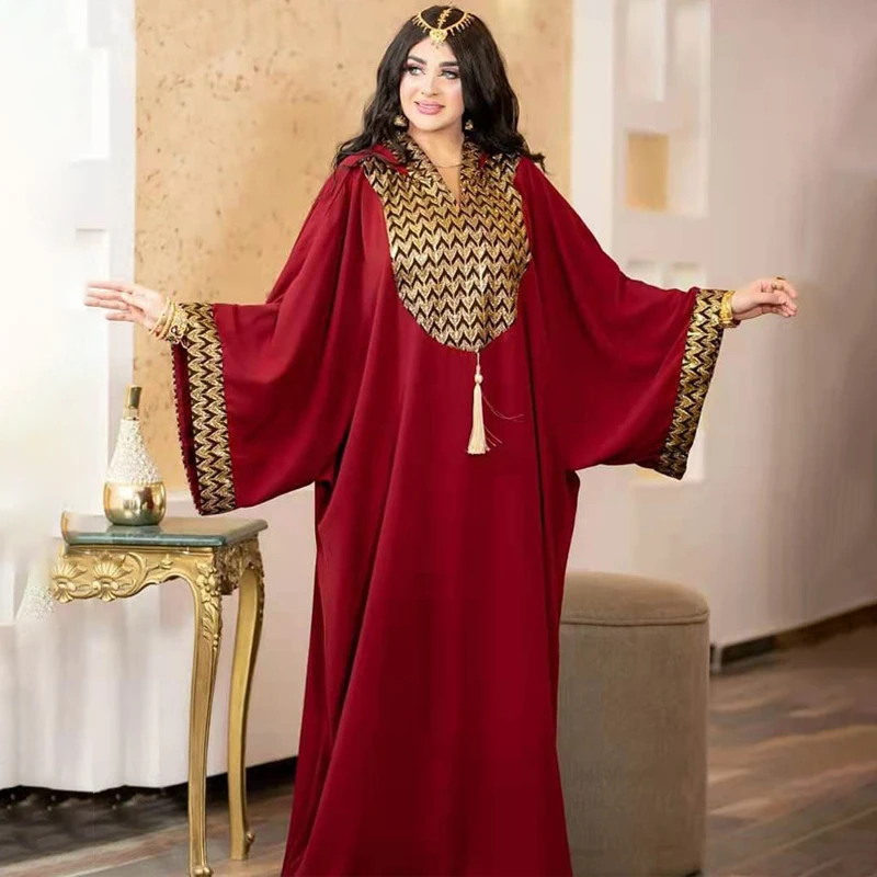 Hồi Giáo Đầm Nữ Abaya Cao Cấp Dubai Đảng Bộ Thổ Nhĩ Kỳ Hồi Giáo Dài Châu Phi Quần Áo Ramadan Eid Djellaba Áo Dây Plus Kích Thước