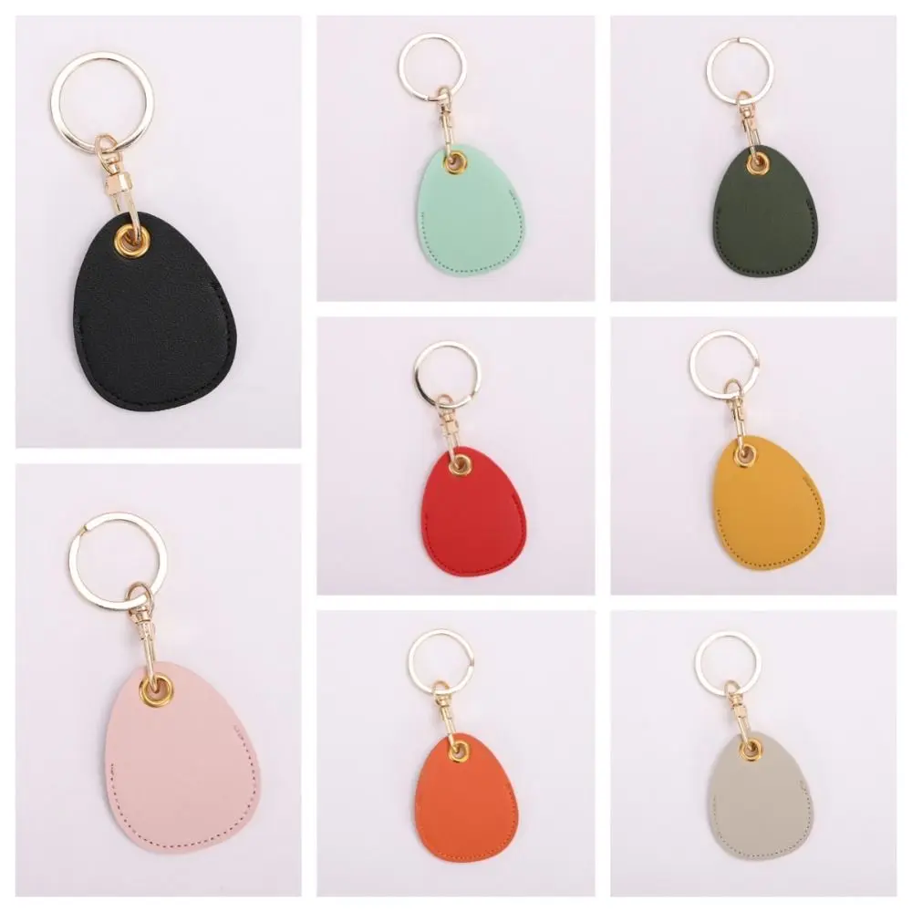 Cute Entrance Guard Card Keychain Keyring Creative Leather Card Cover Keychain Funny Protective Case Access Card Holder