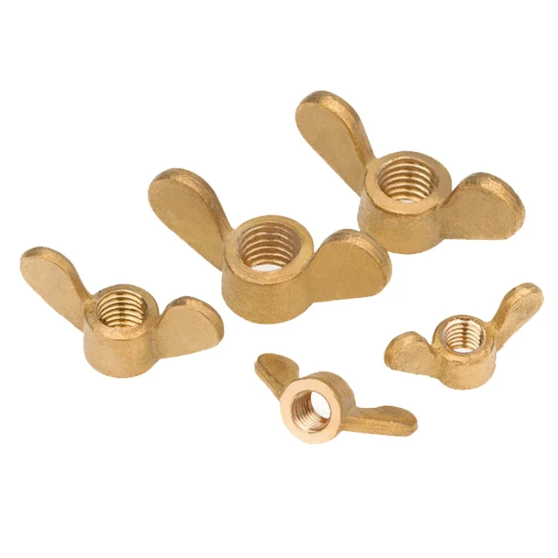 Brass Butterfly Nut Copper butterfly Nut Bolt M3 M4 M5 M6 M10 M12 M14 M16 Hand Tighten Nut