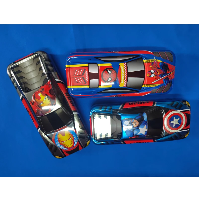 Marvel Spider Man Iron Man Capitán América atractivo estuche para lápices con patrón de dibujos animados periféricos de animé pequeño regalo