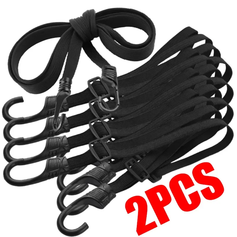 Motorcycle Helmet Luggage Strap Multi-Purpose Luggage Elastic Strap with Hooks Parts with Adjustable Elastic Band and Hooks