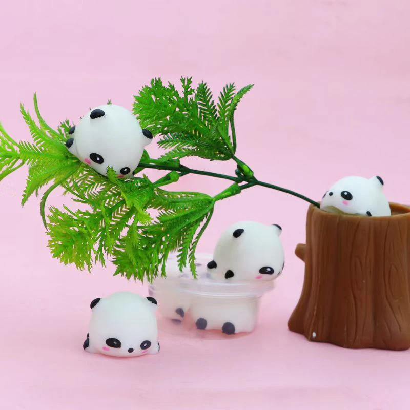 Cute Mochi  Panda Slow Rising Squeeze Healing Fun Kids Kawaii Toy Stress Reliever Anti-Stress