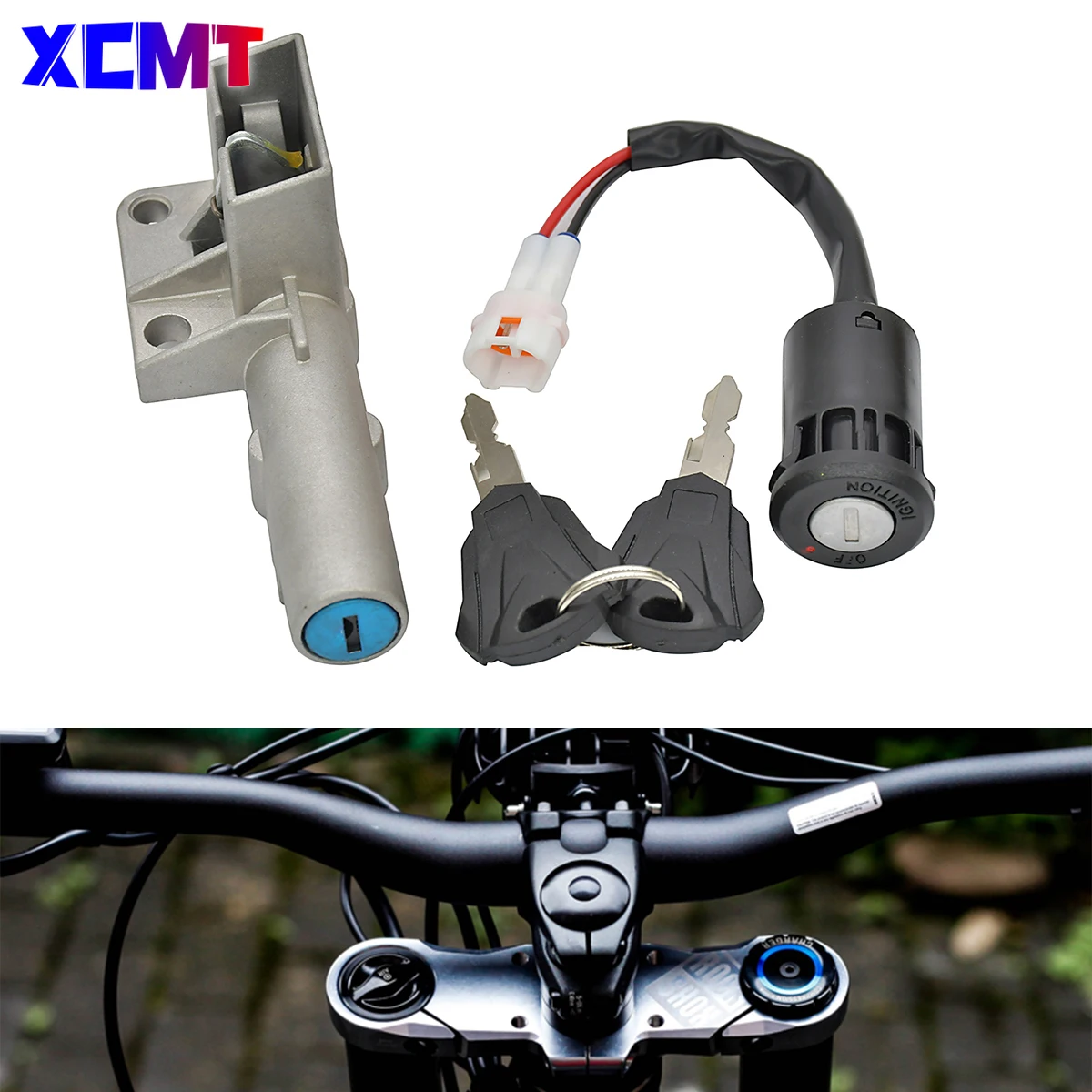 Electric Motocross Battery Box Lock Lgnition Switch Lock Key Set For Sur-Ron Light Bee X S For Segway X160 X260 Off-Road