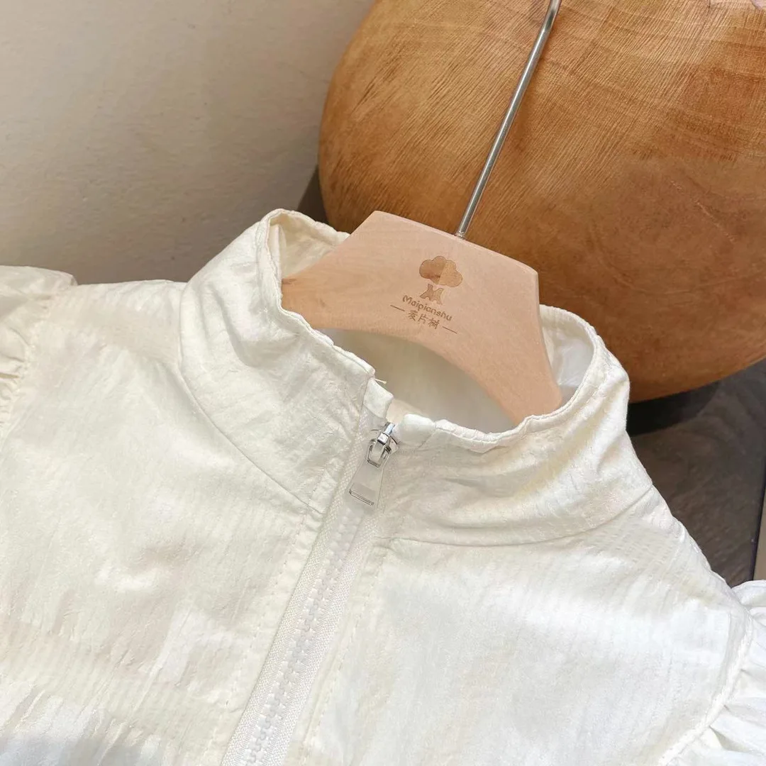 Girls Coat 2025 Autumn New Children's Doll Shirt Spring and Autumn Top Coat