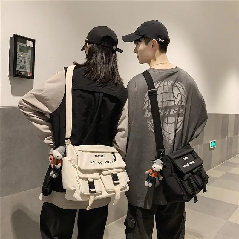 Nylon Crossbody Bags for Men Women Large Capacity Handbags Shoulder Bag Casual Youth Canvas Messenger Bag Student School Bags