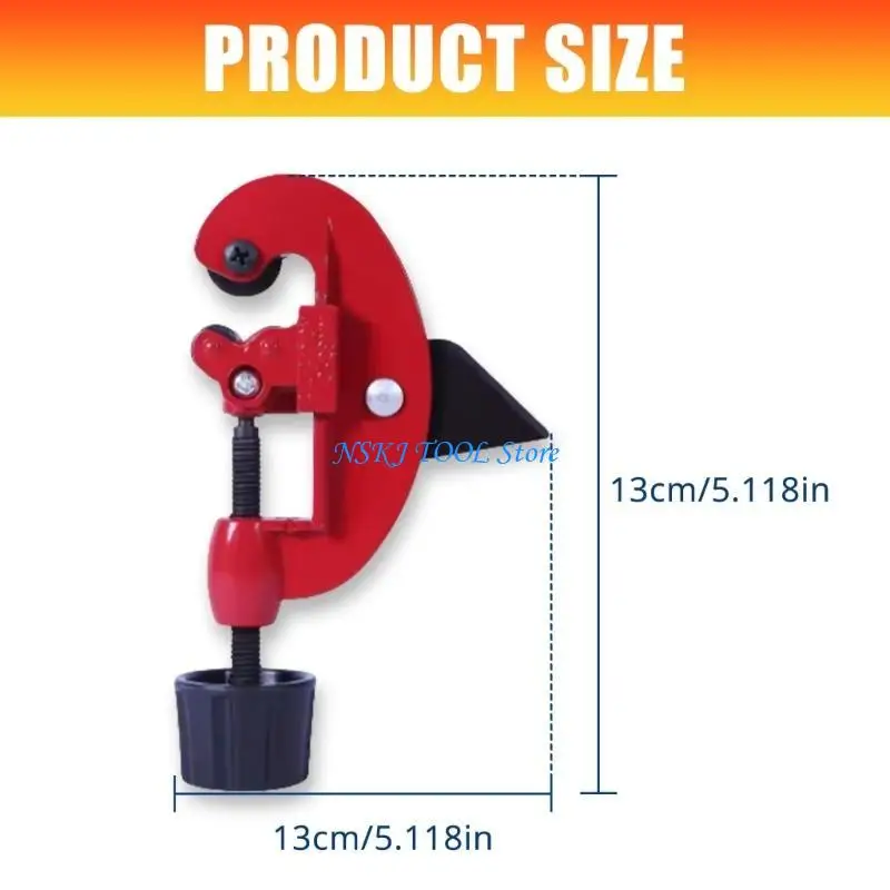 قاطع أنابيب سبائك الألومنيوم الفعال L8RC لقطع الأنابيب المعدنية المختلفة بسهولة وراحة لمهام السباكة الاحترافية #6