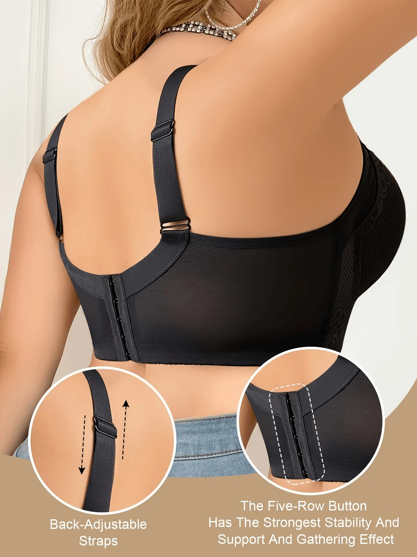 2026 Spring & Summer Bestseller: Sexy Lace Underwear, Women's Plus Size, Bust-Up Versatile Comfort Bra
