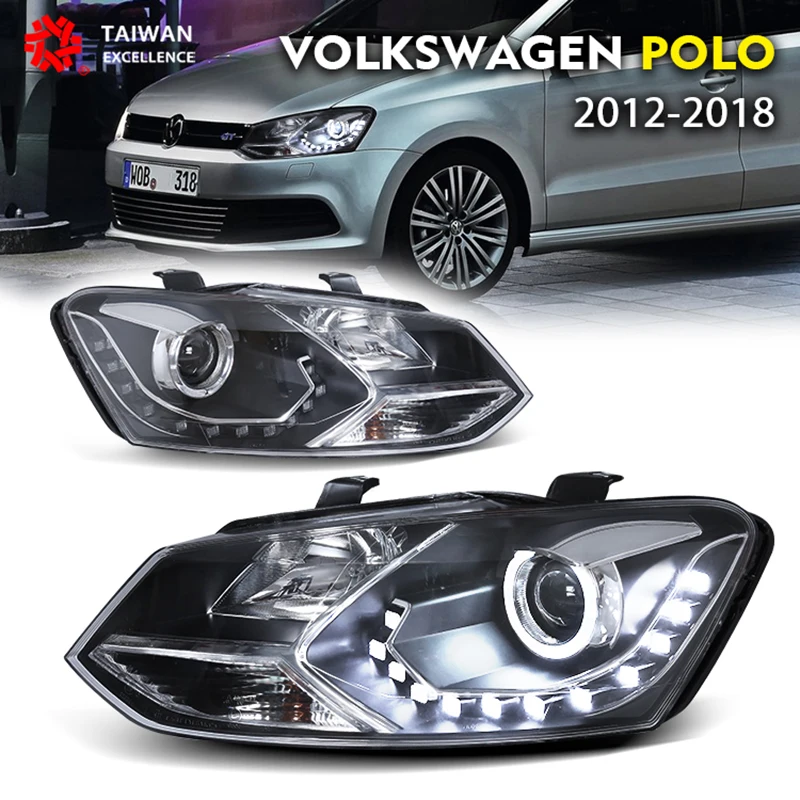 Car light,headlights for volkswagen POLO 2012-2018 ,LED light suitable for the whole series,with daytime running light,