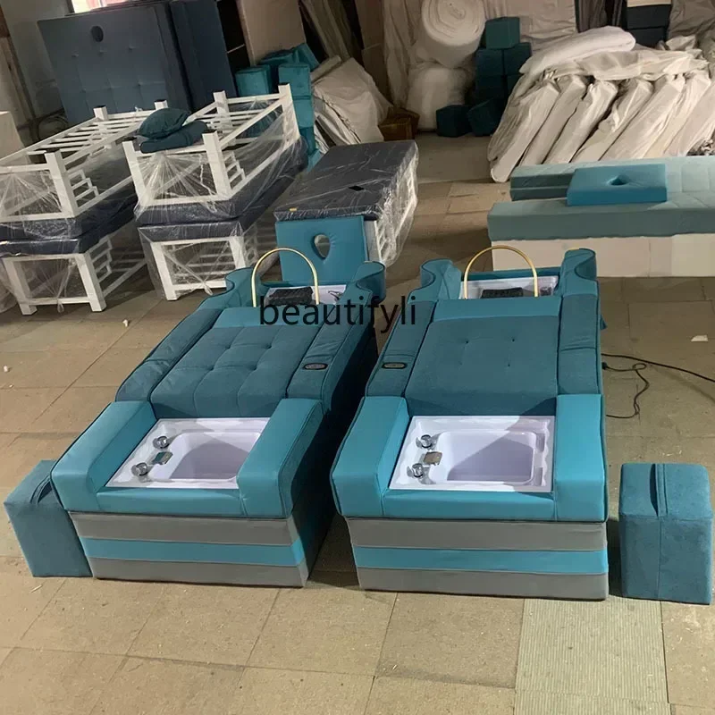 Smt03 ss new styelFactory شامبو وغسل القدمين سرير كهربائي متكامل تنظيف الأذن سبا تدليك الأريكة تعميم رأس الماء