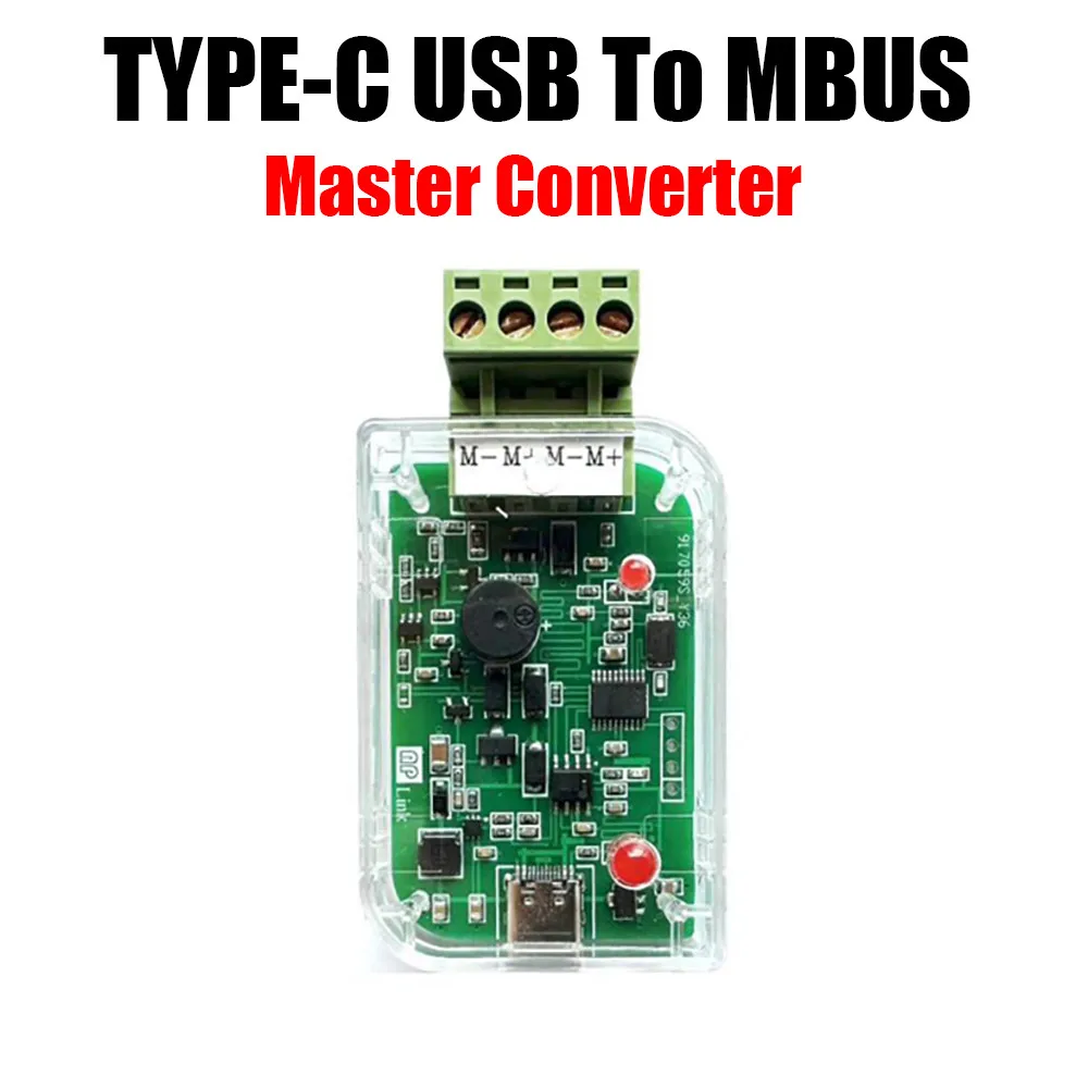 TYPE-C USB do MBUS Master Converter Moduł debugowania komunikacji DLA licznika elektrycznego Inteligentna energia Woda Ciepłomierz BUS