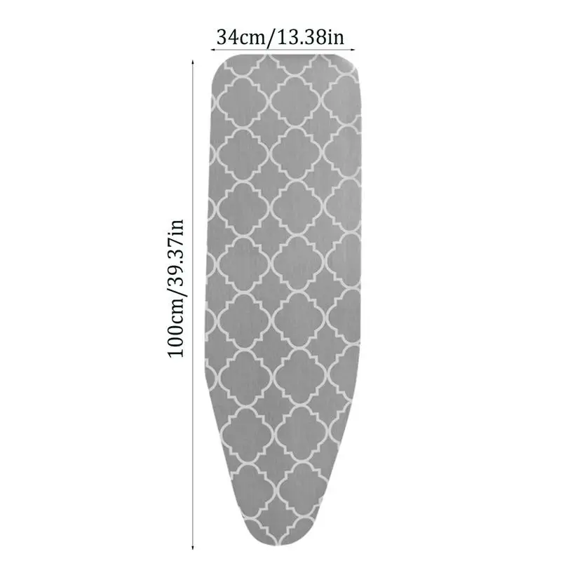 Standard Ironing Board Cover Thick Scorch Resistant Iron Board Pad Durable Iron Pad With Elastic Edge Heat-Reflective Iron Pad