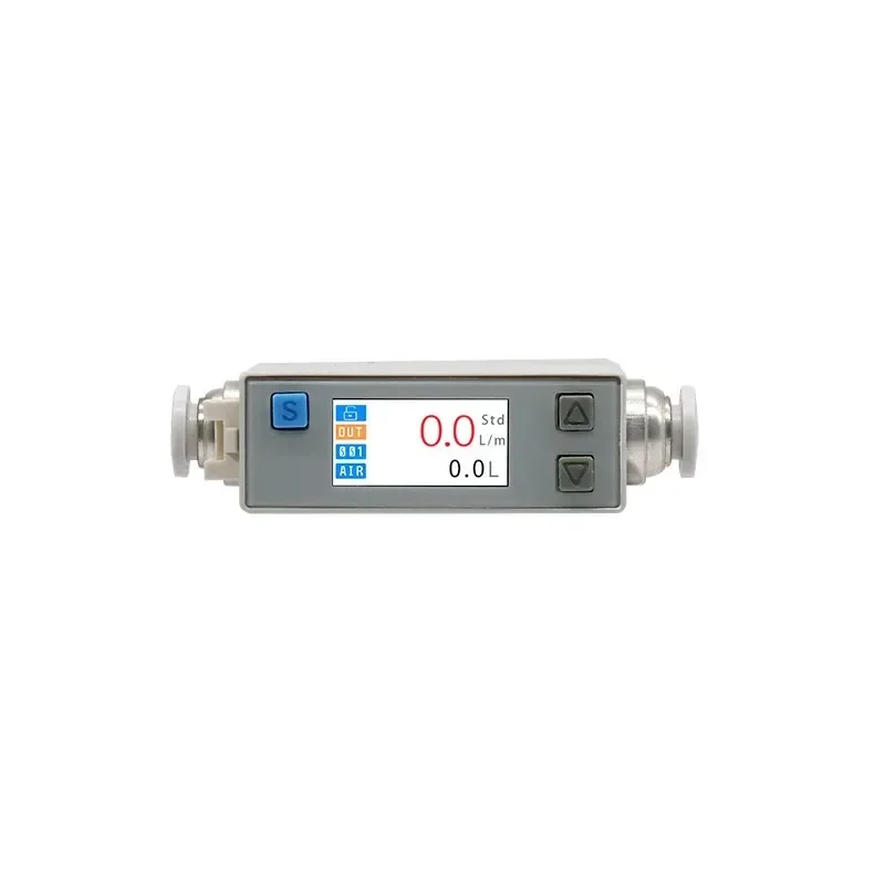 AFM07 Gas Mass Flow Controller LCD Digital Gas Flow Meter High Precision Measuring Instrument for Air Nitrogen Oxygen