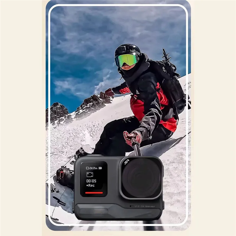 ABFM-JSR JUNESTCR Подходит для фильтра экшн-камеры Защита УФ-объектива Поляризованная защита ND Быстрая установка и удаление