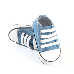 Print Star Sports Baby Canvas Classic Sneakers Newborn Baby Boys Girls First Walkers Shoes Infant Toddler Anti-slip Baby Shoes