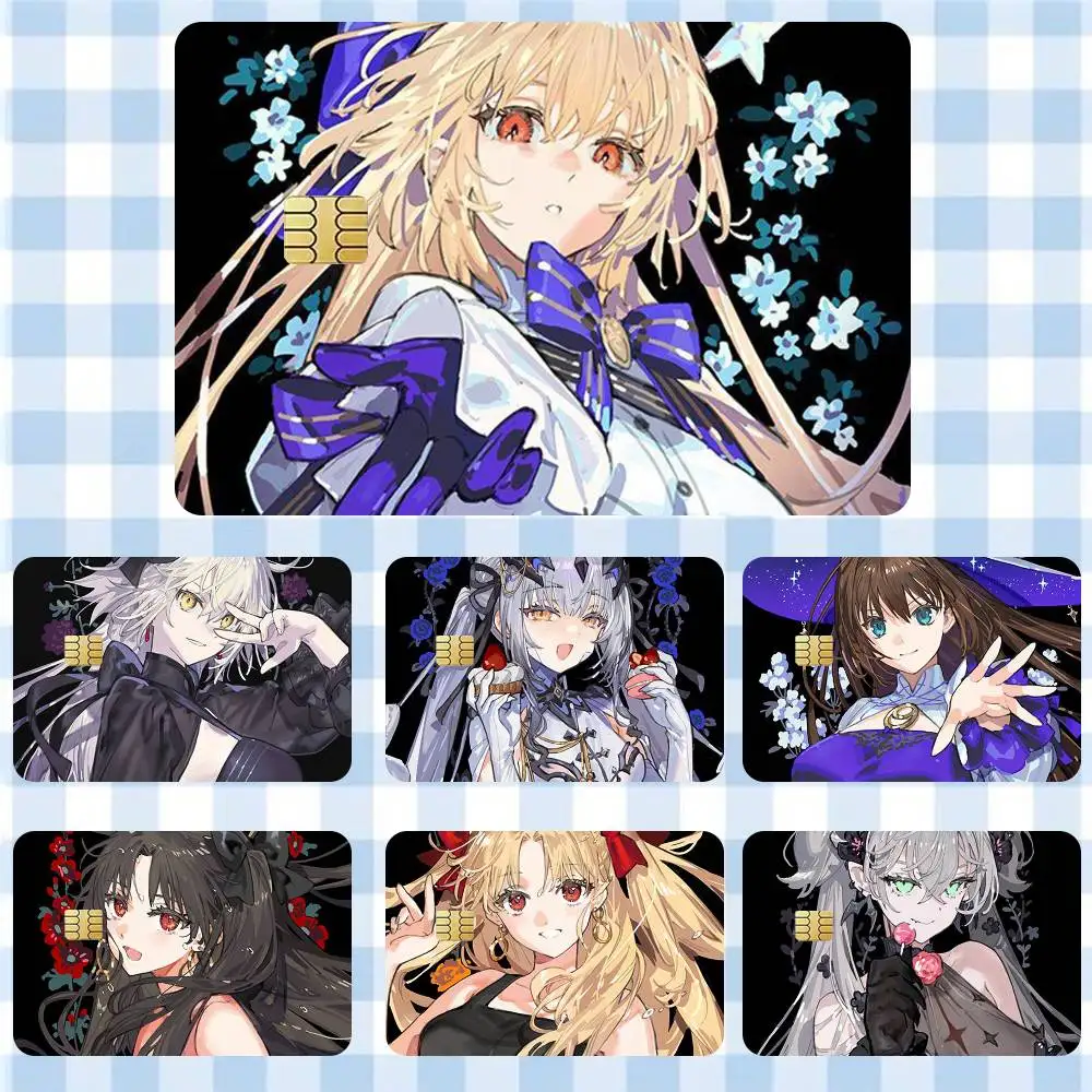 

Fate Grand Order Game Cute Sticker Film Tape Skin for Credit Card Debit Card Cartoon Waterproof Stickers