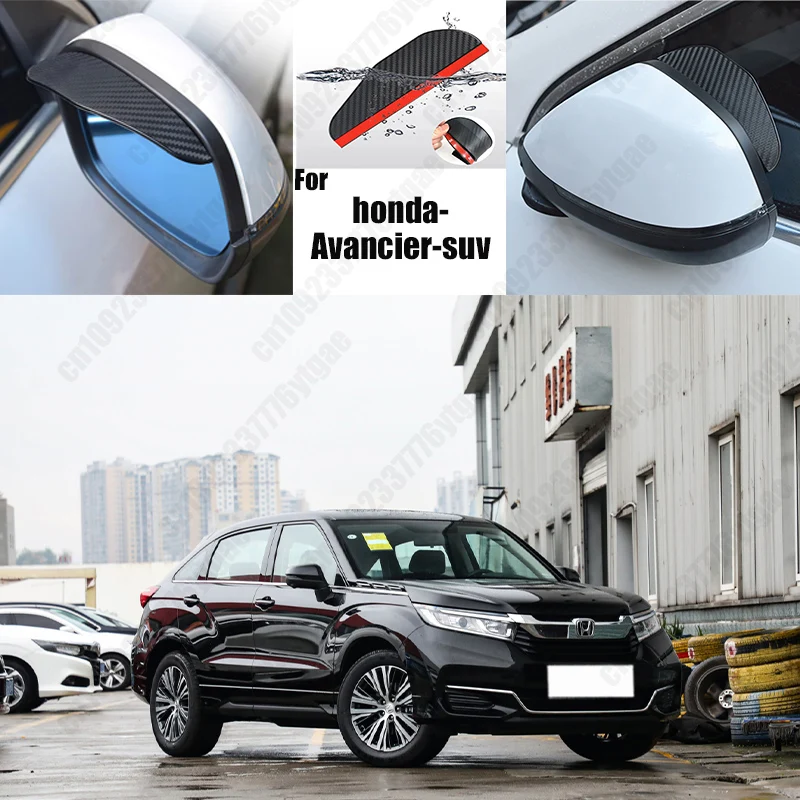 For honda-Avancier-suv Car Rearview Mirror Rain Eyebrow Fiber Auto Rain Shield Rainscreen Reflector Rain Shield