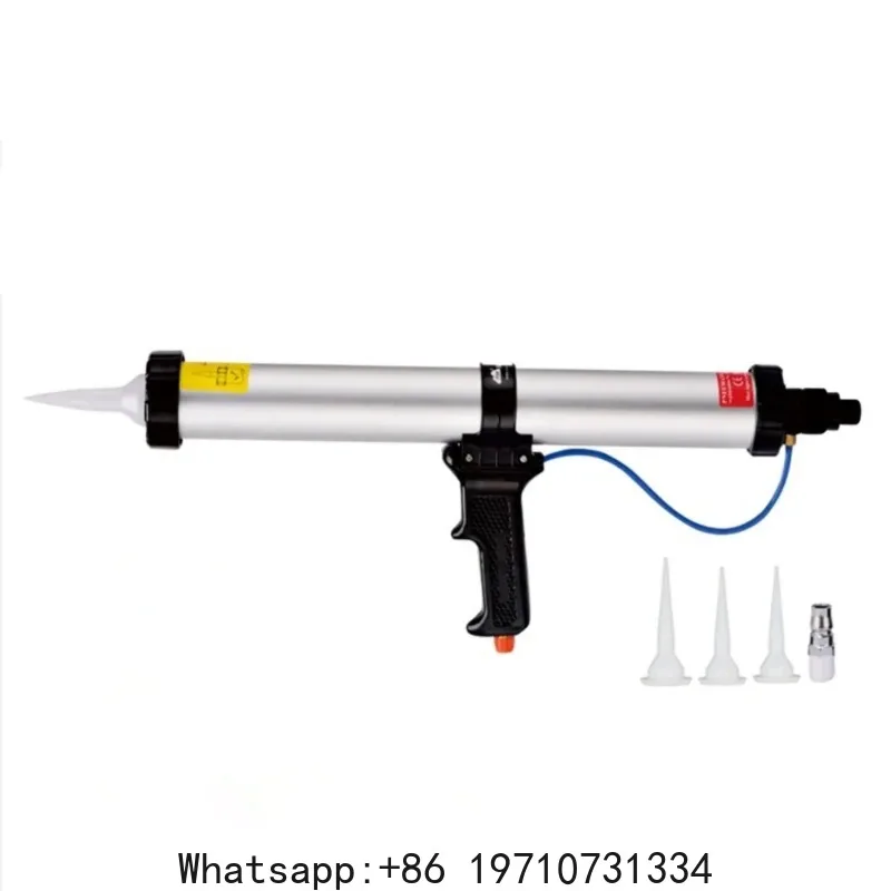 15 inch Pneumatic Caulking Gun 600ML Cement Glass Adhesive Silicone Sealant Air  Machine for 300/400/500/600ml Soft Glue