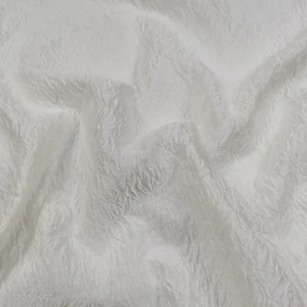 

Jacquard Fabric Spring Summer Thin Organza Slightly Transparent Princess Skirt White Wedding Fabric Cloth for Dress Per Meter