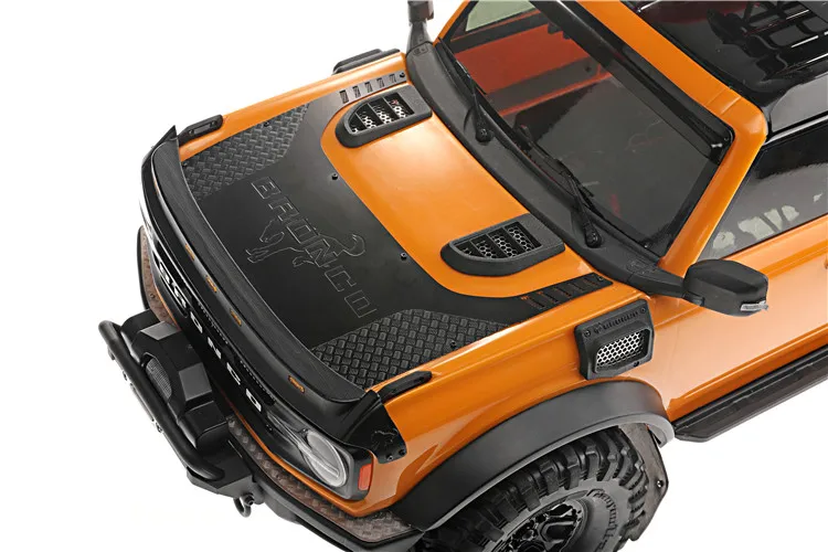 For Traxxas Trx-4 Bronco Black Nylon Material With Logo Three-dimensional Hood Air Outlet And Cooling Vent