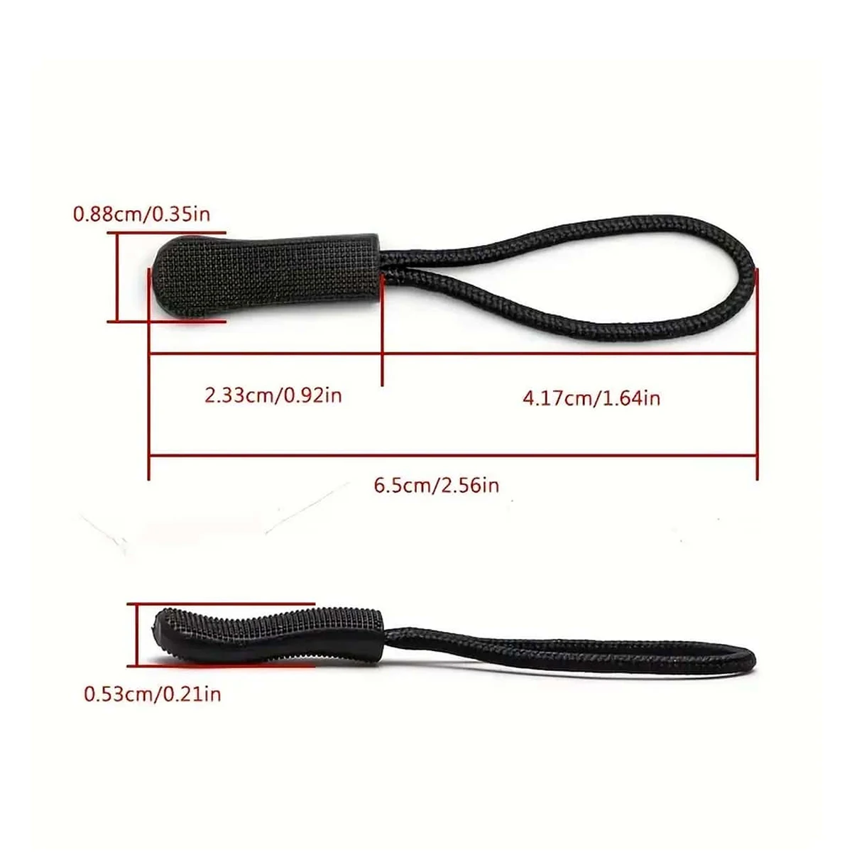 Detachable Zipper Head Pull Rope for Clothes down Jacket Pendant Bag Sewing Accessory