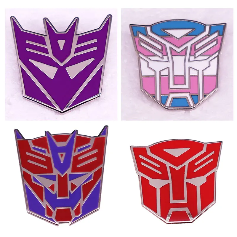 Cartoon Autobot Logo Enamel Pins Robot Backpack Lapel Badge Denim Jacket Backpack Brooch Decoration Given Friends And Fans Gifts