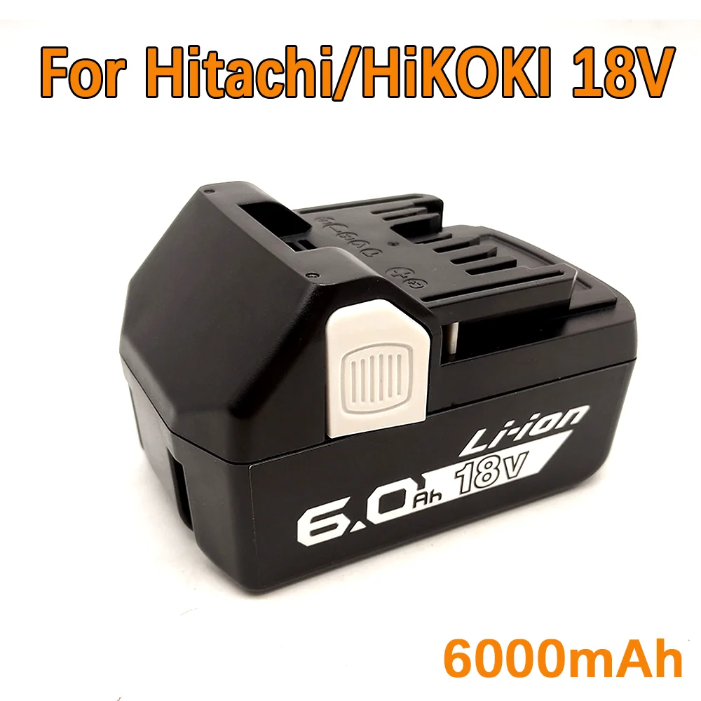 18V 6000mAh High Capacity Replacement for Hitachi/HiKOKI BSL1830 BSL1850 BSL1860 BCL1815 EBM1830 BSL1 Power Tools Li-ion Battery