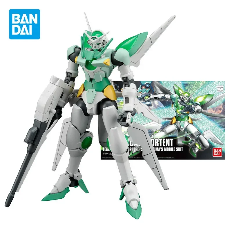 Bandai crianças montado brinquedos robô modelo hg 1/144 portent gundam anime figura de ação coleções articulações móveis puzzle crianças presentes