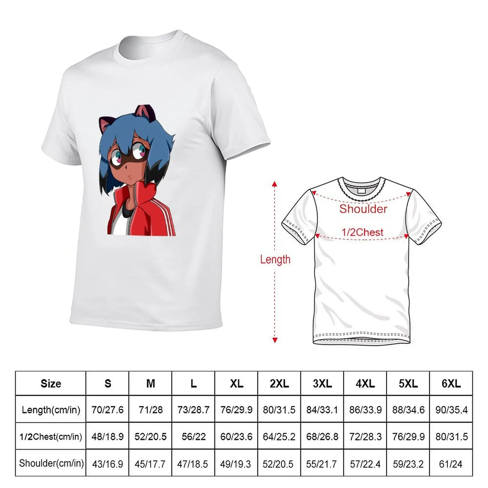 Michiru Kagemori T-Shirt man clothes funny shirt cotton mens graphic t-shirts funny