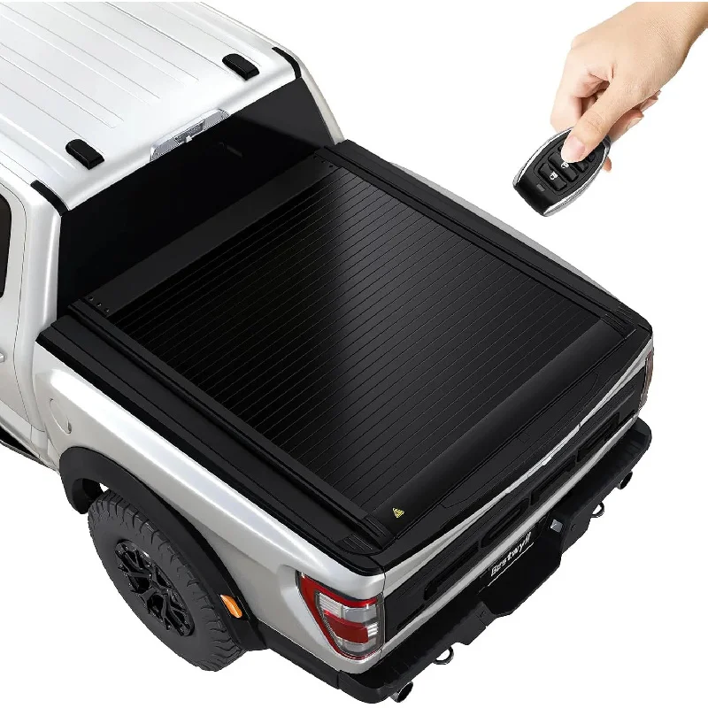 

Усовершенствованный водонепроницаемый 5-футовый электрический пикап Tonneau, чехол для грузовика Tacoma 2021 2024 2025, выдвижной 4X4 аксессуары