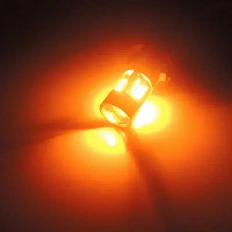 Paquete de bombillas de luz LED 3030 12V DC 1 par naranja ámbar 158 posición del coche 2821 estacionamiento 2827 2525 ciudad W5WB