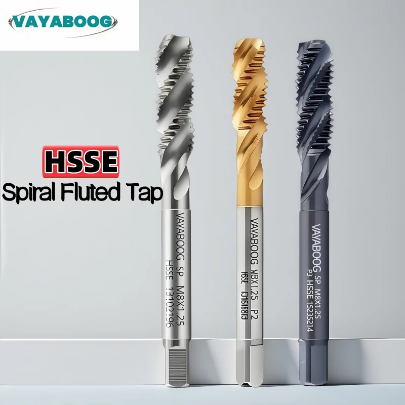 1PCS HSSE-M35 JIS Standard Spiral Fluted Tap M1.4 M1.5 M1.6 M1.7 M1.8 M2 M3 M4 M5 M6 M8 M9 Machine Screw Fine Thread Taps
