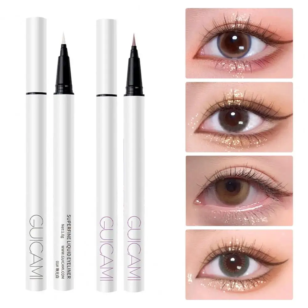 1g Eyeliner Pen Delicate Texture Professional Pearl White Brighten Silkworm High Light Pen for Wedding