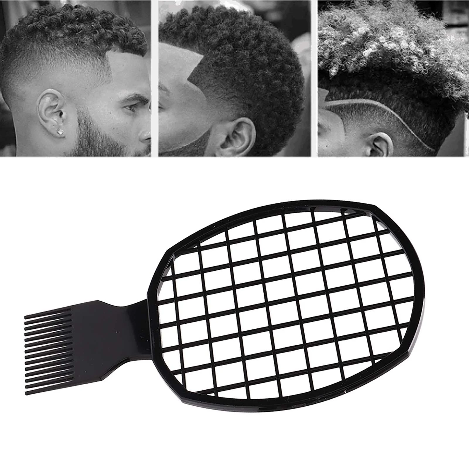 Men Afro Curly Hair Comb Dreadlocks Tin Foil Hot Perm Comb Hairdressing Tool Double Ended Twist Pick Comb Hair Styling Tools