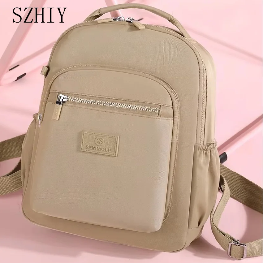 Travel Backpack for Women with Soft Shoulders Designer Leisure Bag with Multiple Pockets Girl\'s Backpack Sac A Dos Femmes 2024