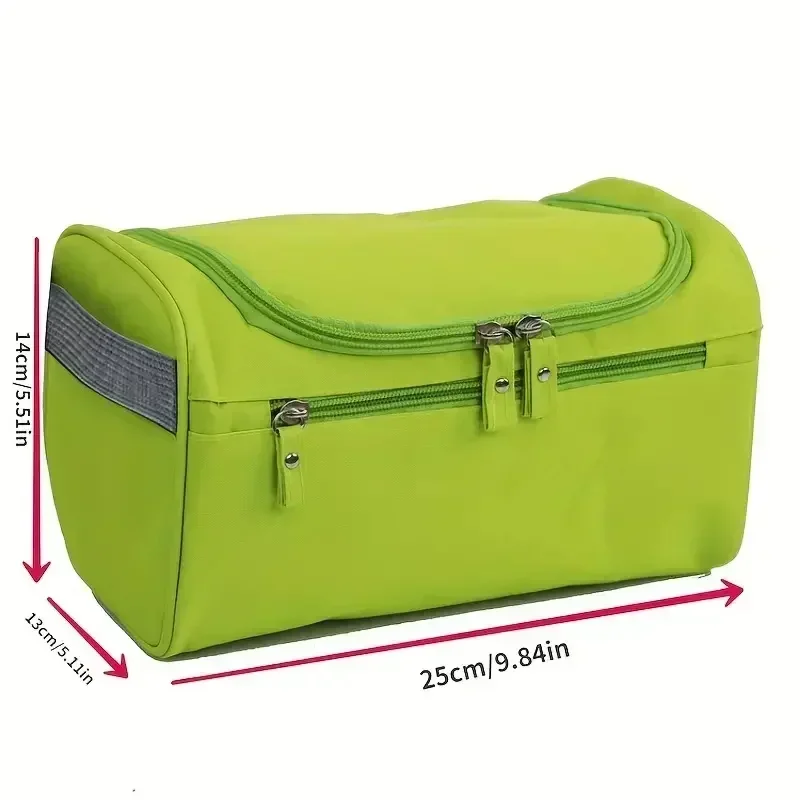 Bolsa de almacenamiento portátil de tela Oxford para hombre y mujer, organizador de artículos de tocador, bolsa de cosméticos impermeable, bolsa de lavado de viaje colgante