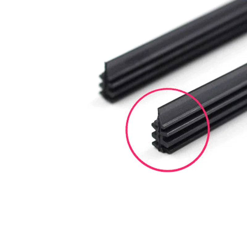 2Pcs/lot Universal Auto Vehicle Insert Soft Rubber Strip Refill for Frameless Wiper Blades 6mm 26 24