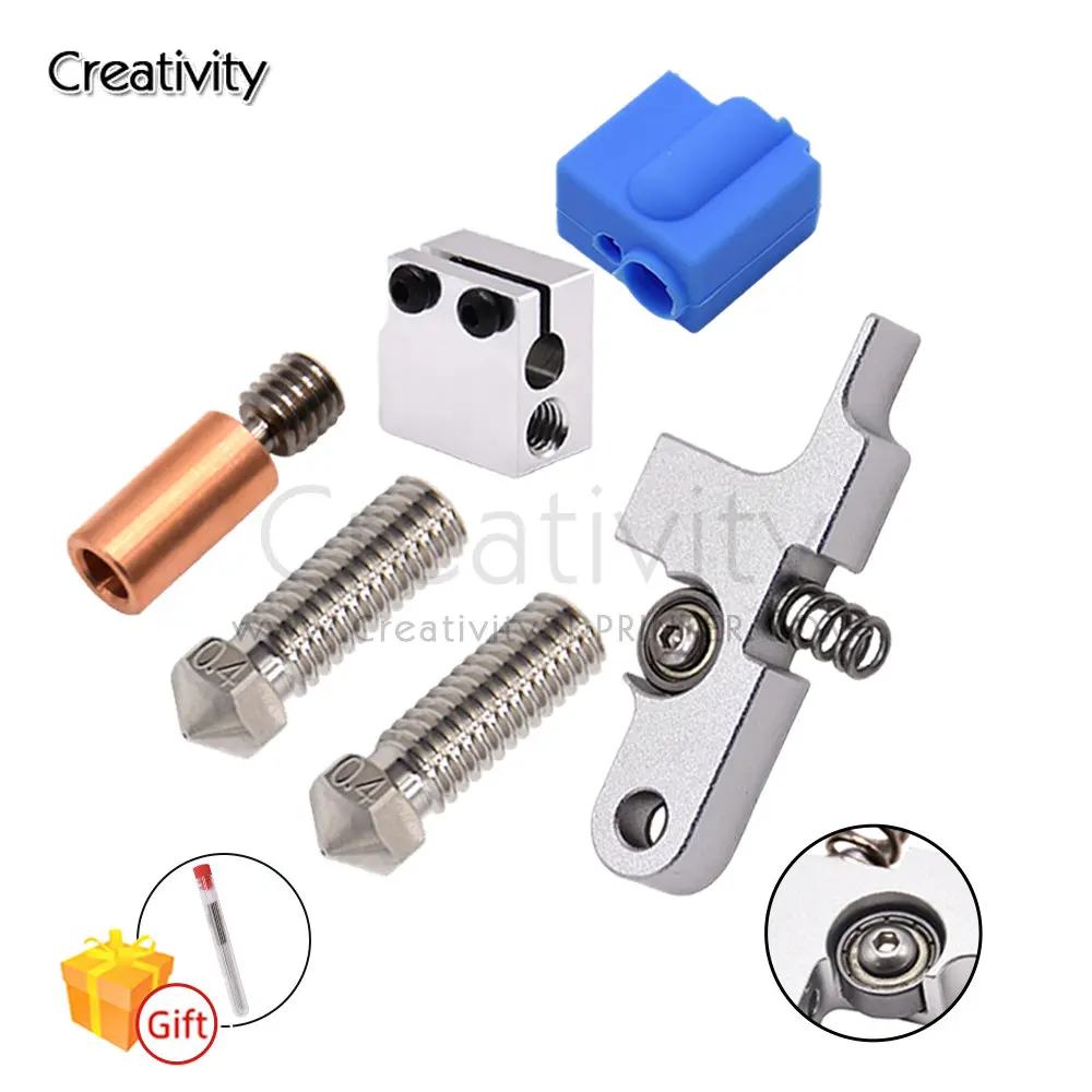 

Sidewinder X1 Titan Extruder Parts Titan Extruder Idler Arm Bimetal pipe For 1.75mm Upgrade Package T-volcano Nozzle