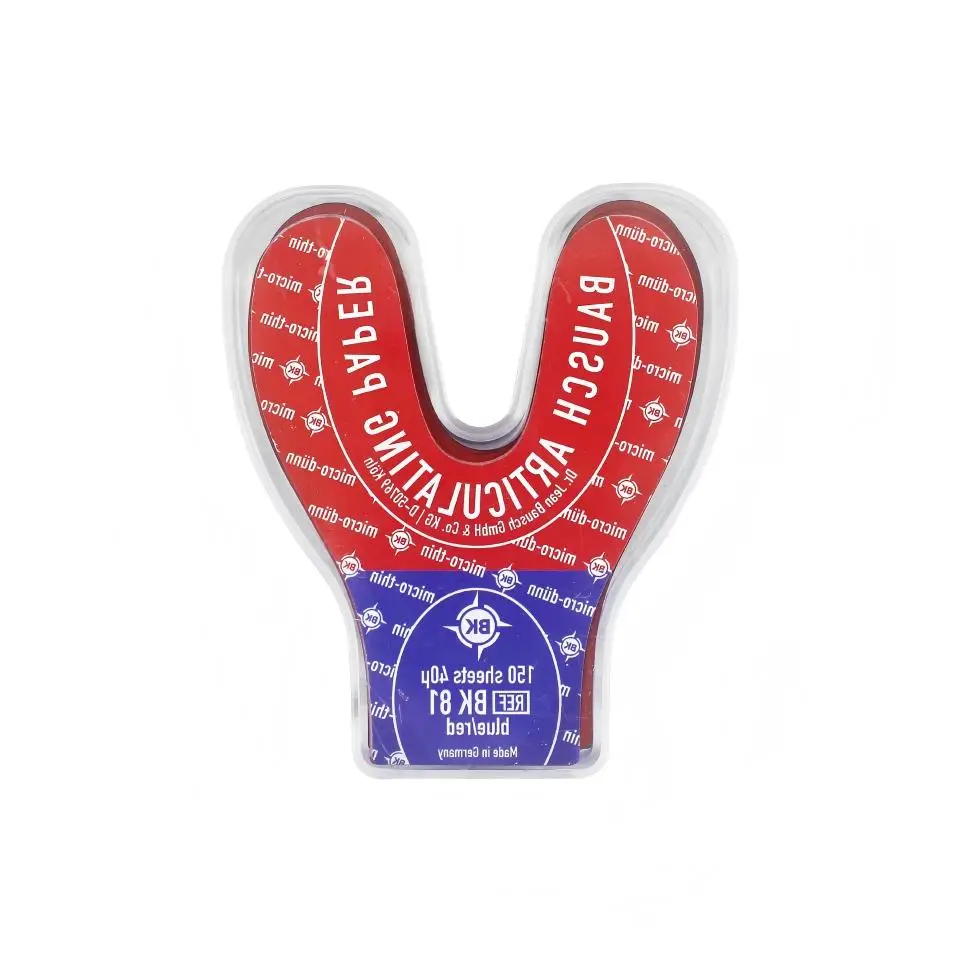 

Bausch Dental Articulating Paper 40um Occlusion Indicator Paper Occlusal Contact Marking Dental Bite Test Paper BK09 BK10 BK80