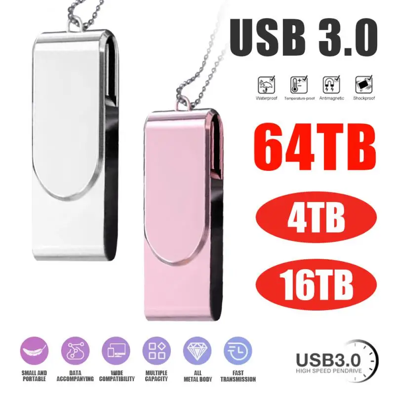 Pendrive 64TB 16TB USB Flash Drives 4TB High Speed Pen Drive 2TB Cle USB Memory Stick 128GB U Disk For Laptop PC Fast Shipping