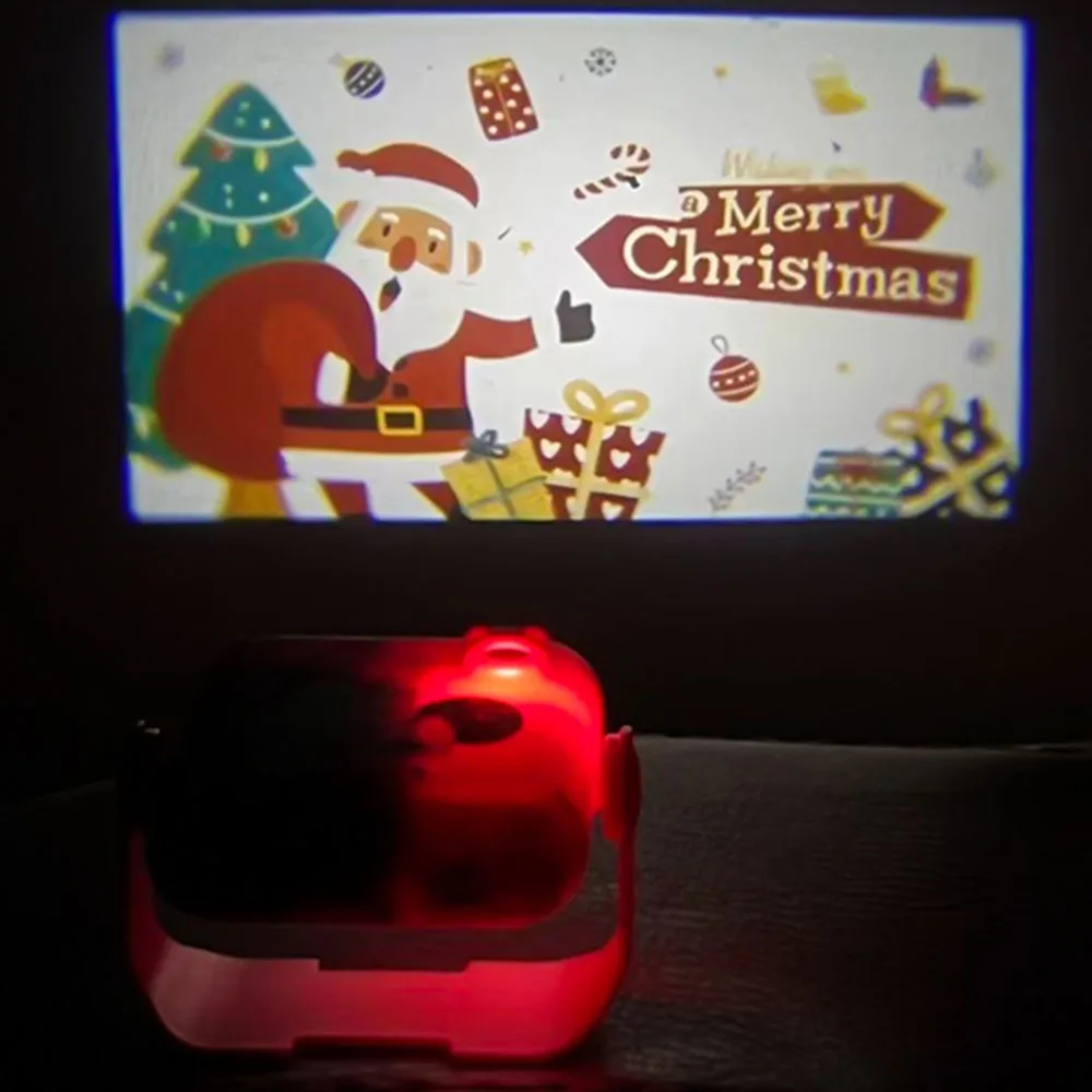 Fashion Mini Christmas Pattern Projector 360° Rotating Personalized Projector Equipment Gift For Lovers Friends Family