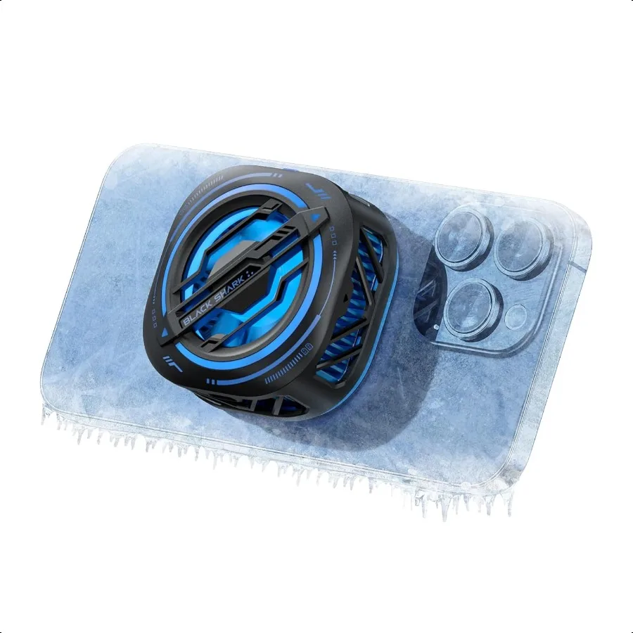 

Magnetic Phone Cooler RGB Cooling Fan with Larger Area for Ipad Tablet