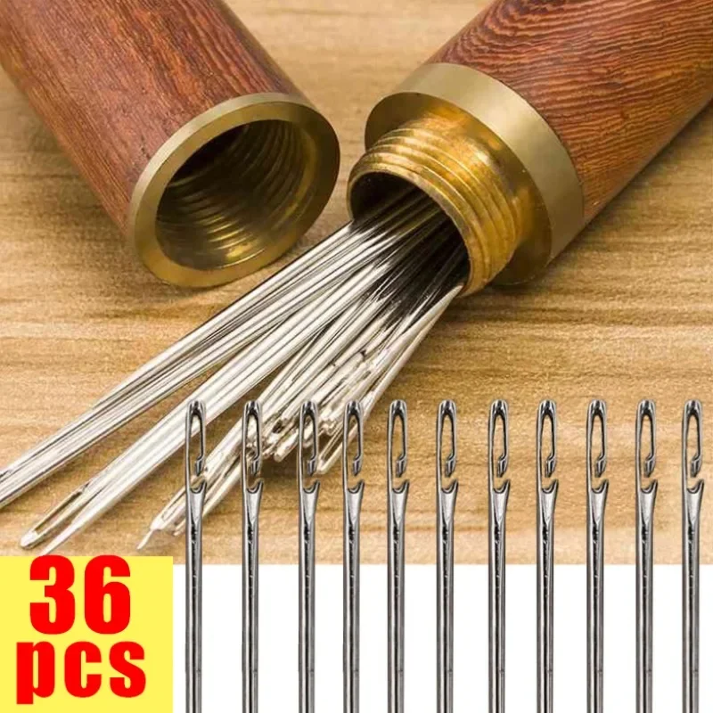 

Side Hole Blind Sewing Needles Elderly Non-Threading Household Sewing Stainless Steel Stitching Pins Diy Apparels Tools