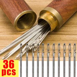 Side Hole Blind Sewing Needles Elderly Non-Threading Household Sewing Stainless Steel Stitching Pins Diy Apparels Tools