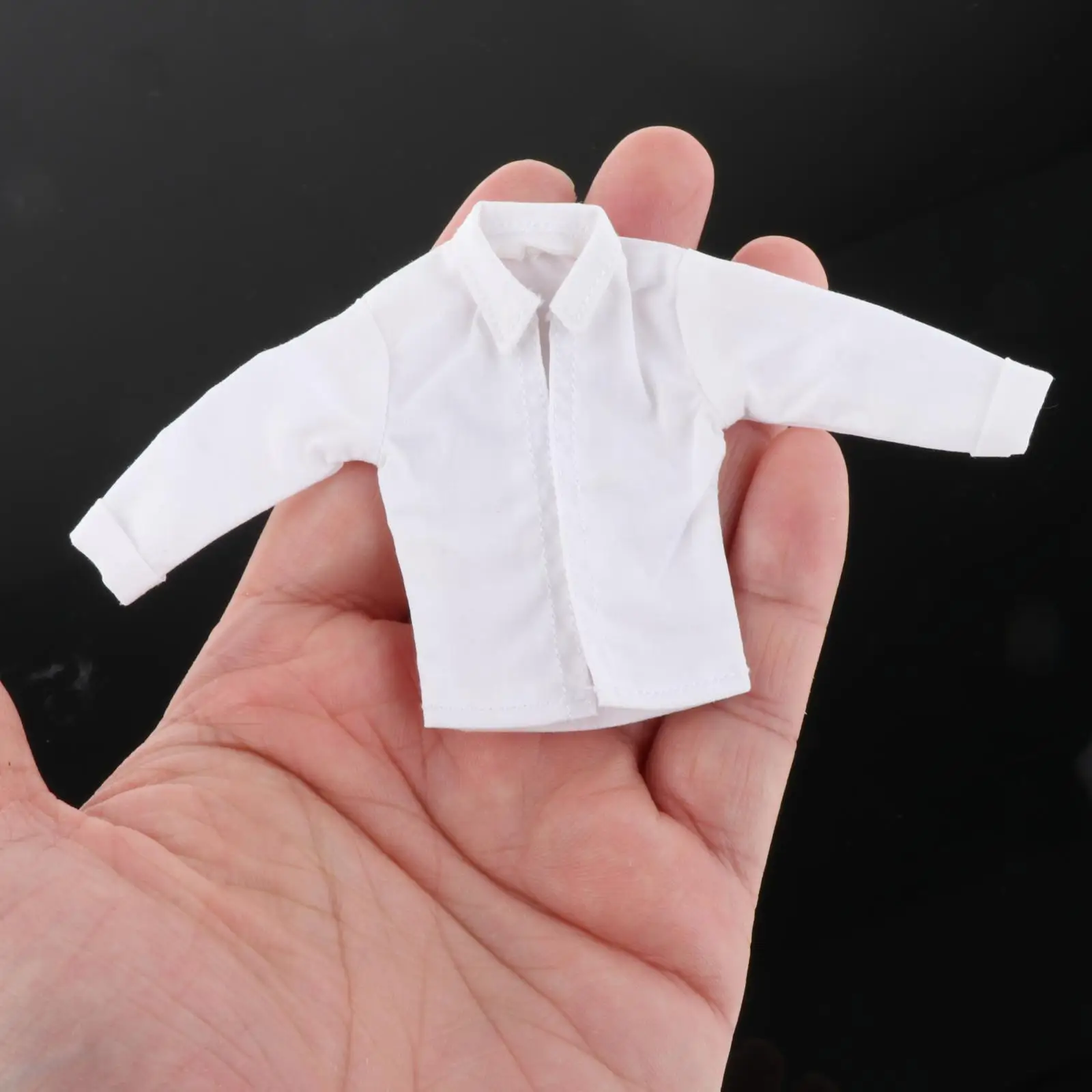 12TH Male Action Figures White Shirt Handmade Costume Miniature DIY Doll Dress up Model Realistic Cosplay Long Sleeve