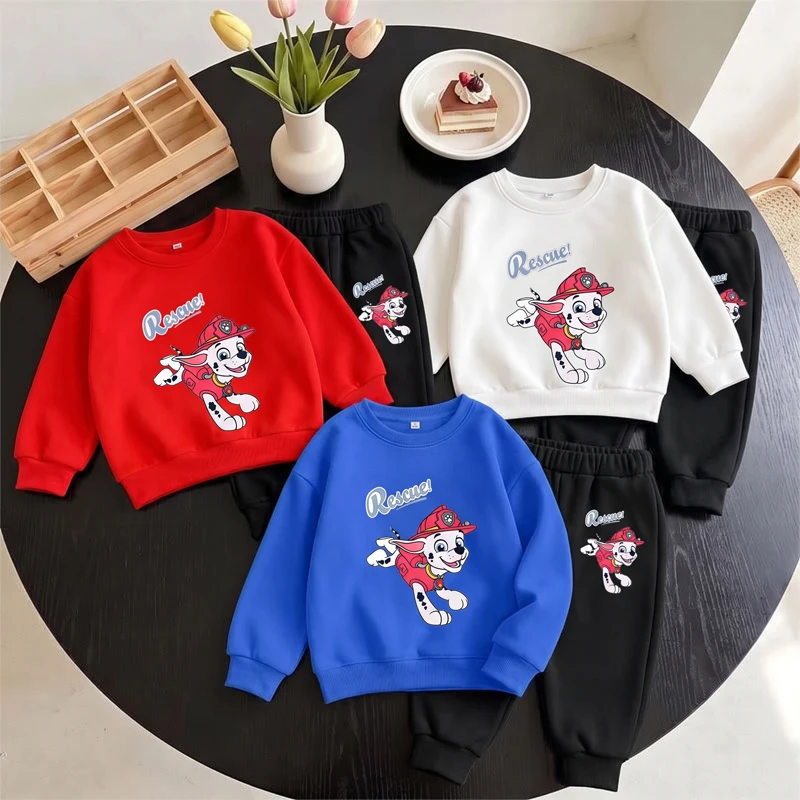 PAW Patrol Spring Autumn Long Sleeve Top and Long Pants 2pcs Set for Children's Clothing Set Boys Sweatsuits Kids Thin Tracksuit